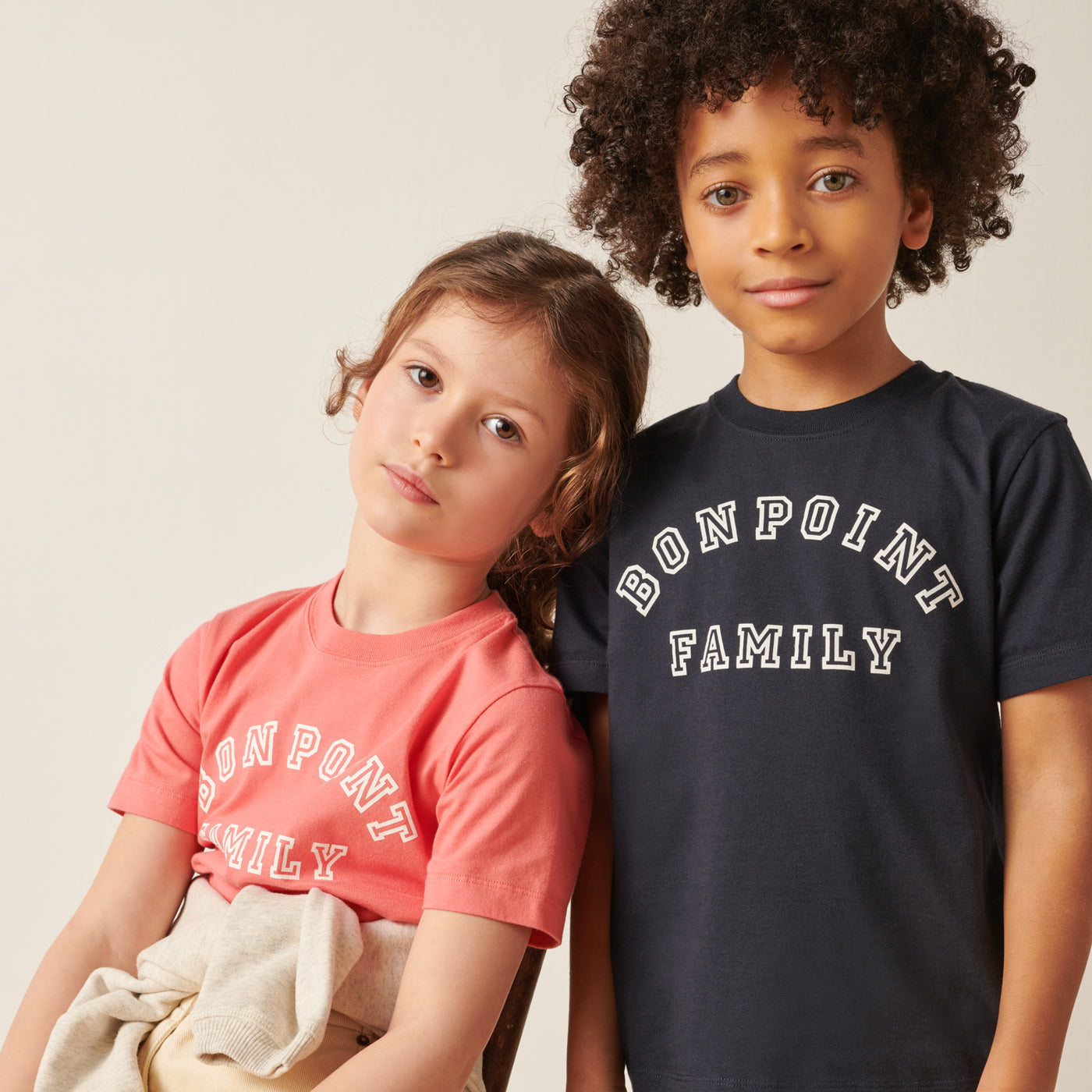 visuel mixte enfant garçon fille t-shirt Bonpoint Family