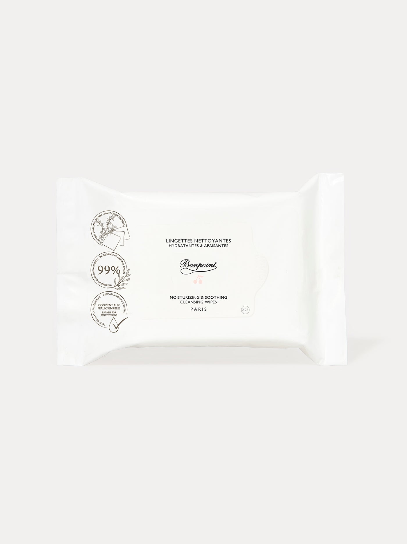 Cleansing wipes x4 with their pouch 