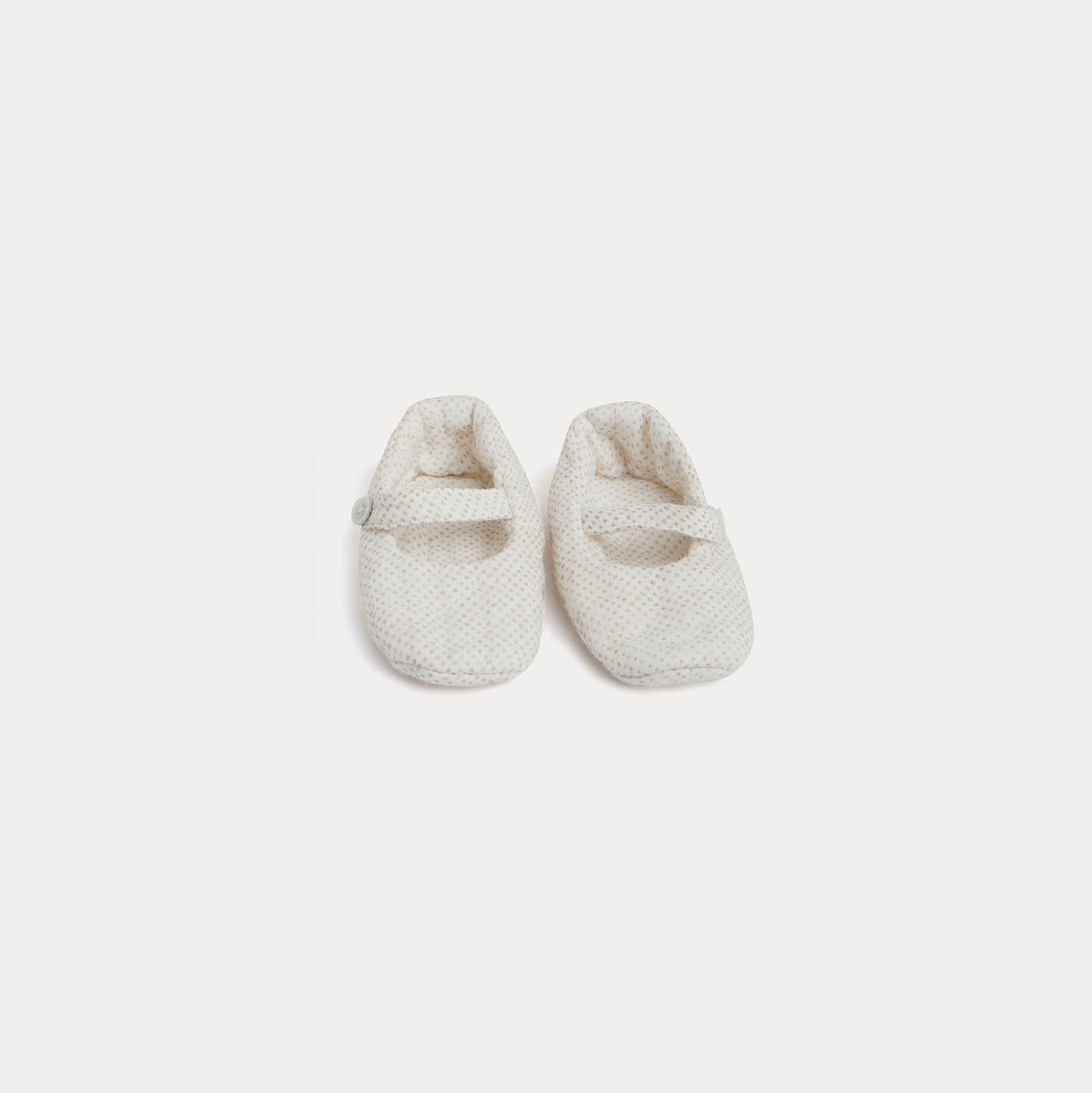 Padded Slippers for Baby beige pea