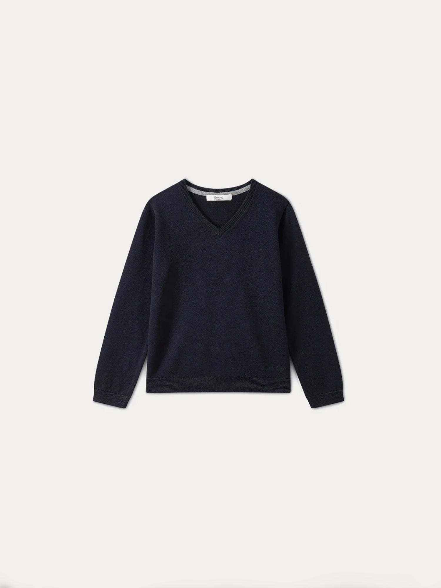 V neck Sweater for Boys navy boy cardigans and sweaters Bonpoint