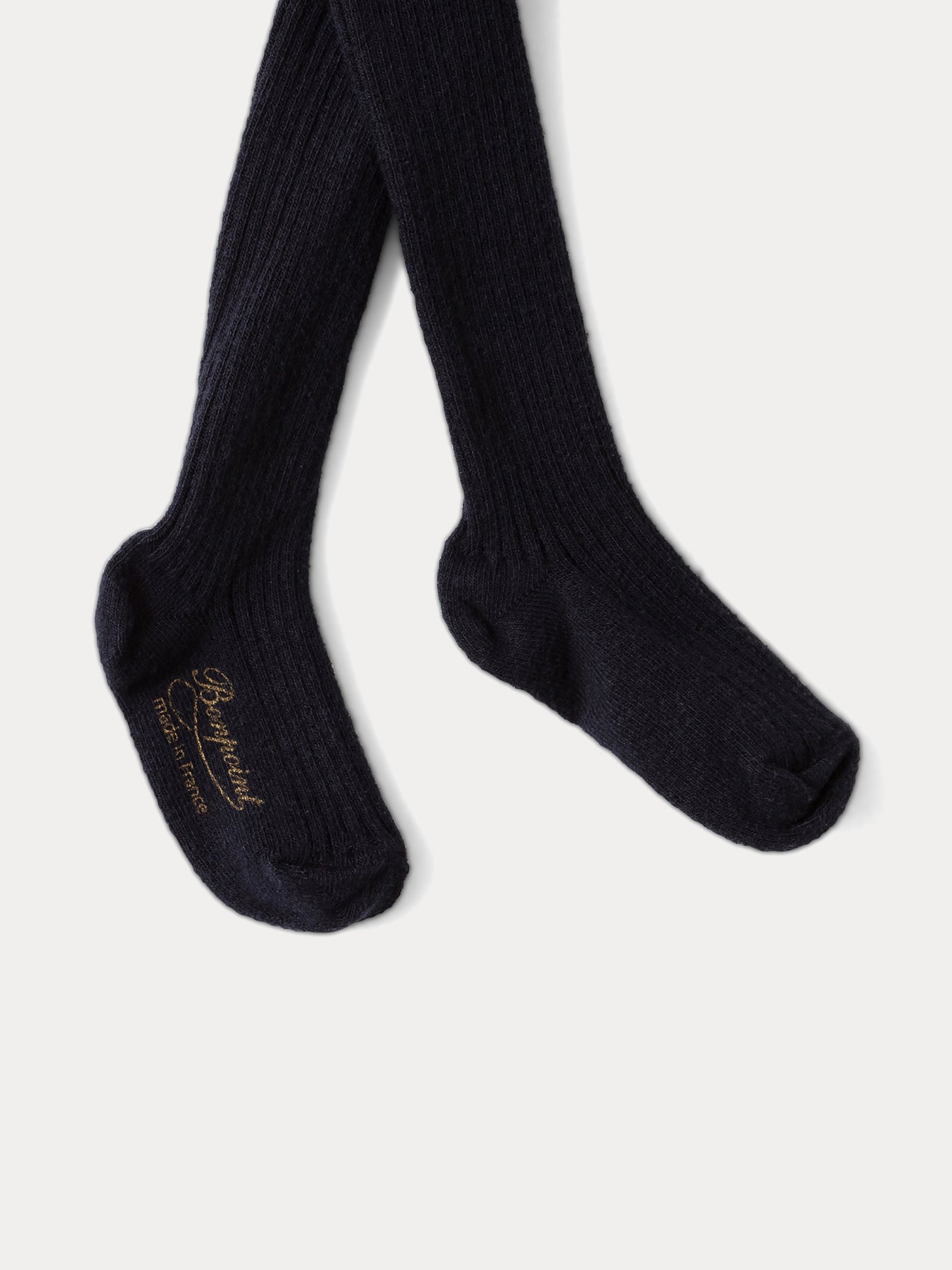 Cashmere baby tights navy
