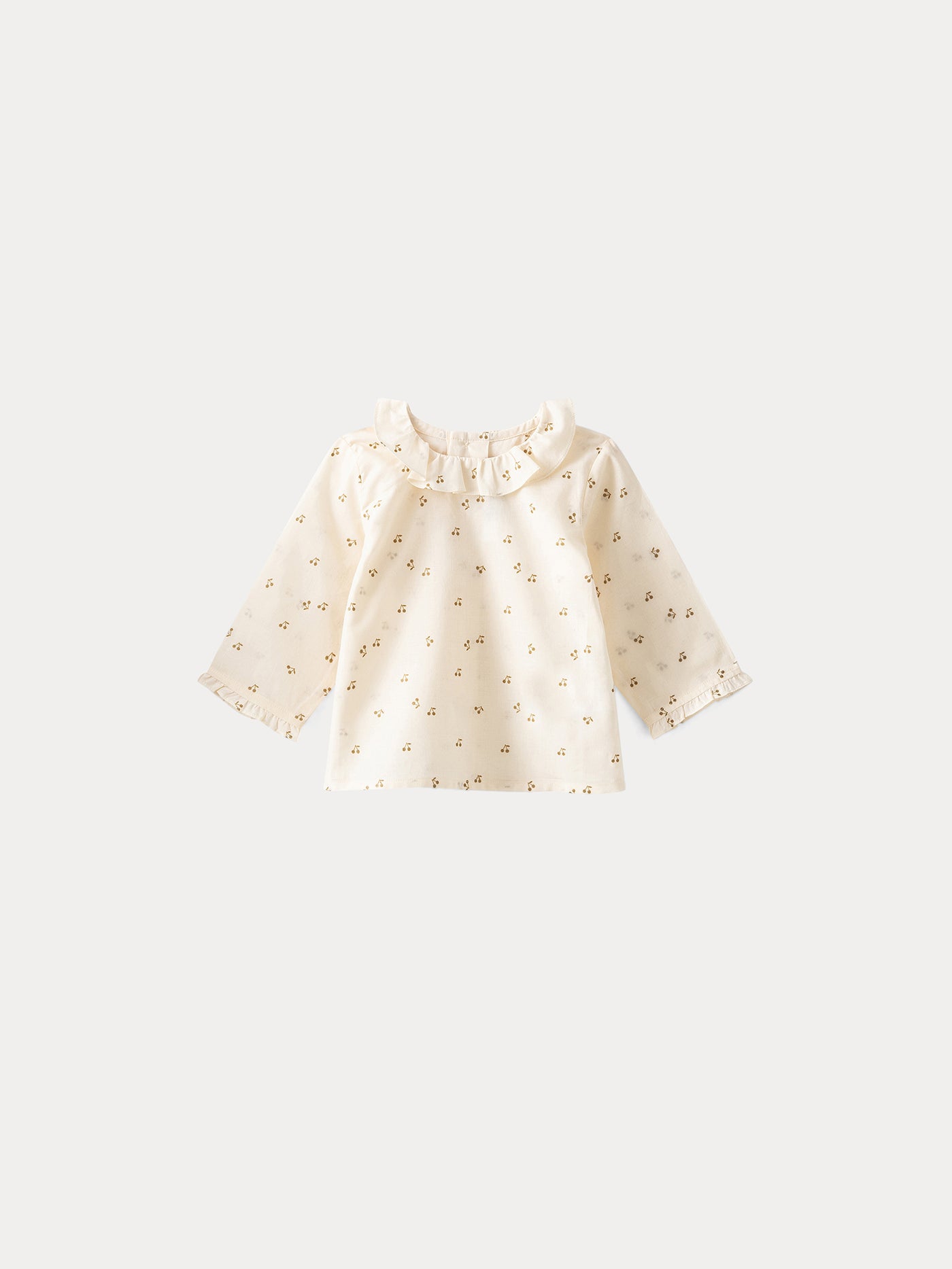 Baby Printed Voile Blouse gold