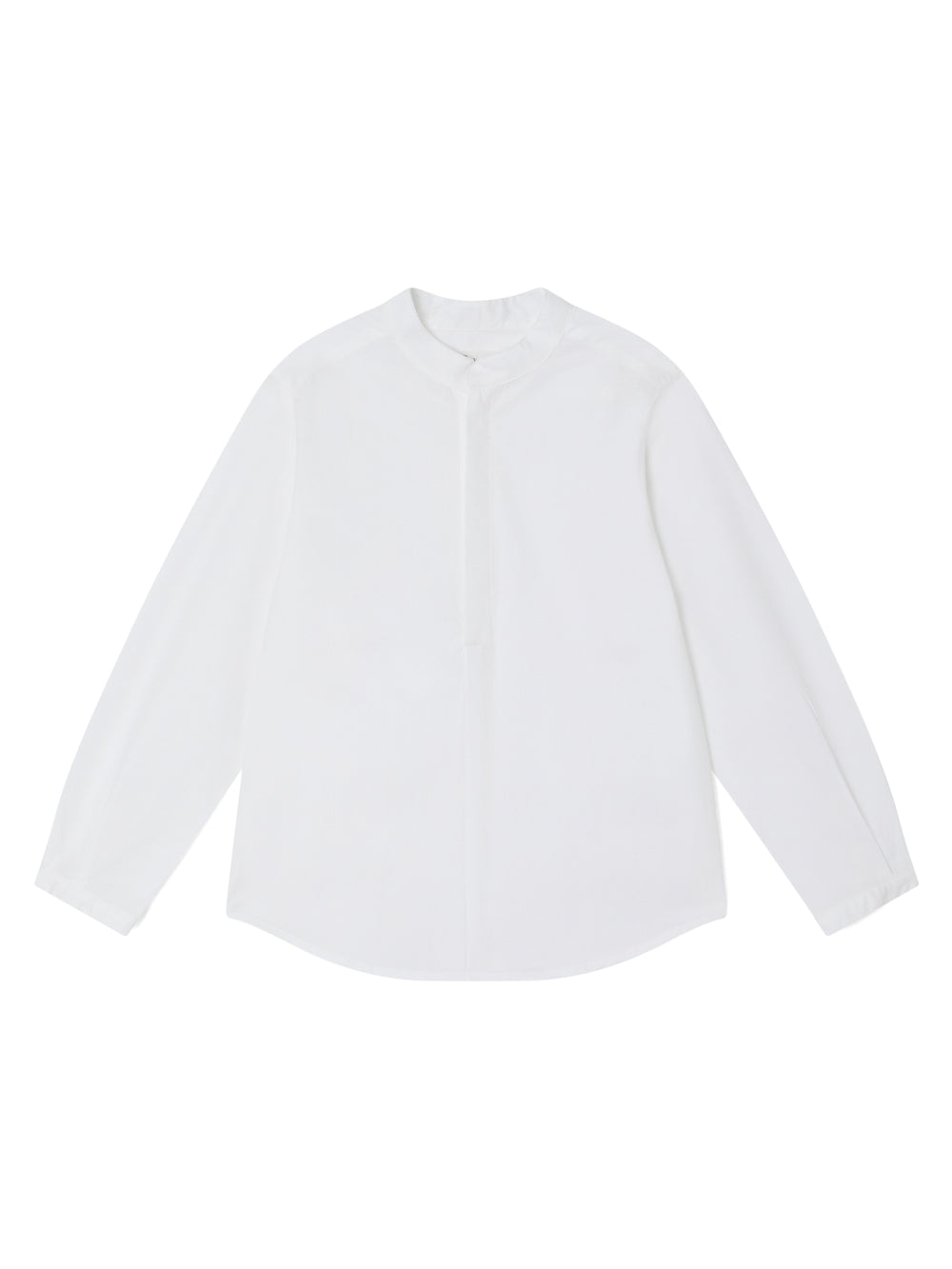 Shirt with Mandarin Collar for Boys white