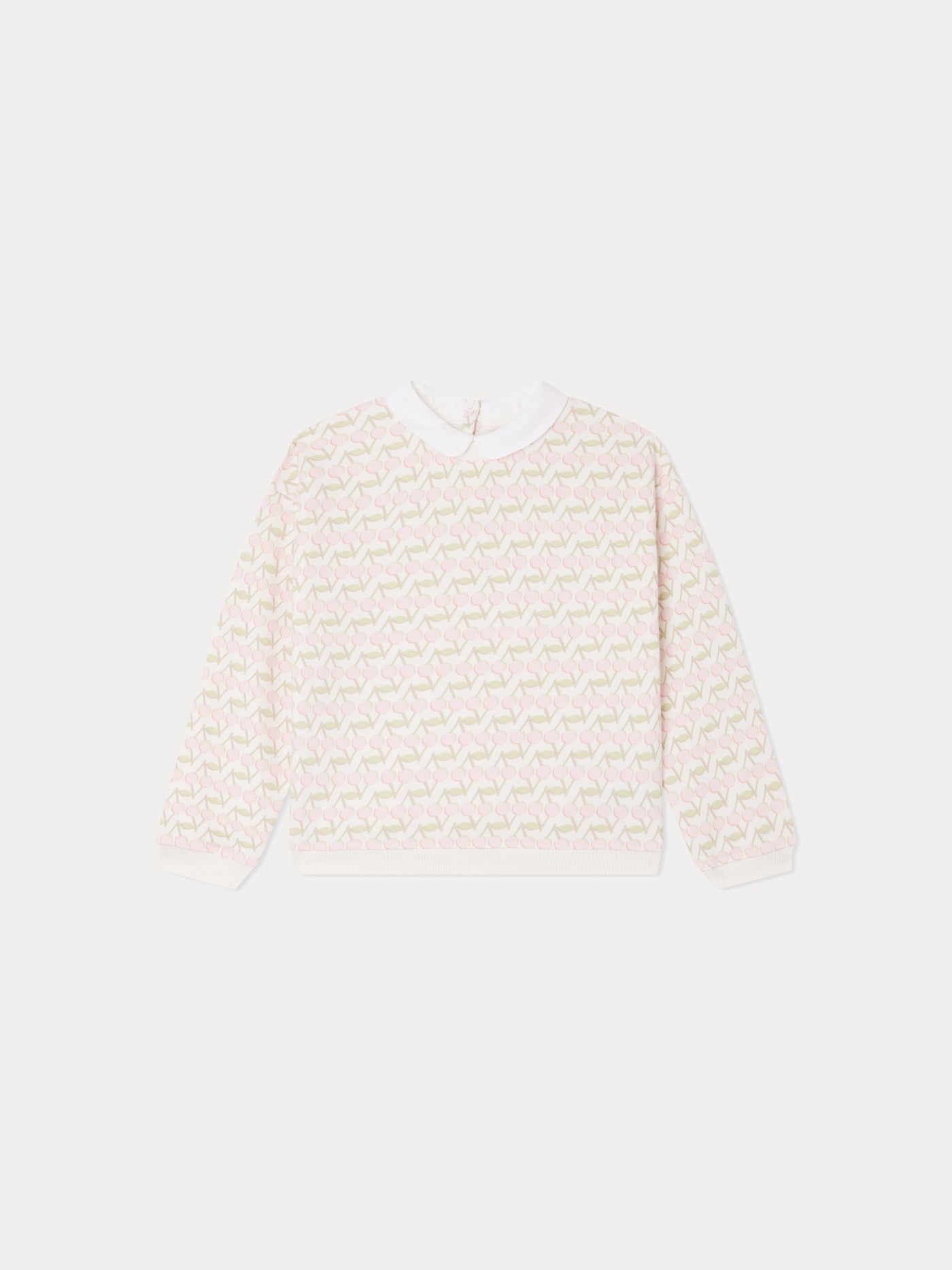 Sweatshirt Claudine imprimé rose