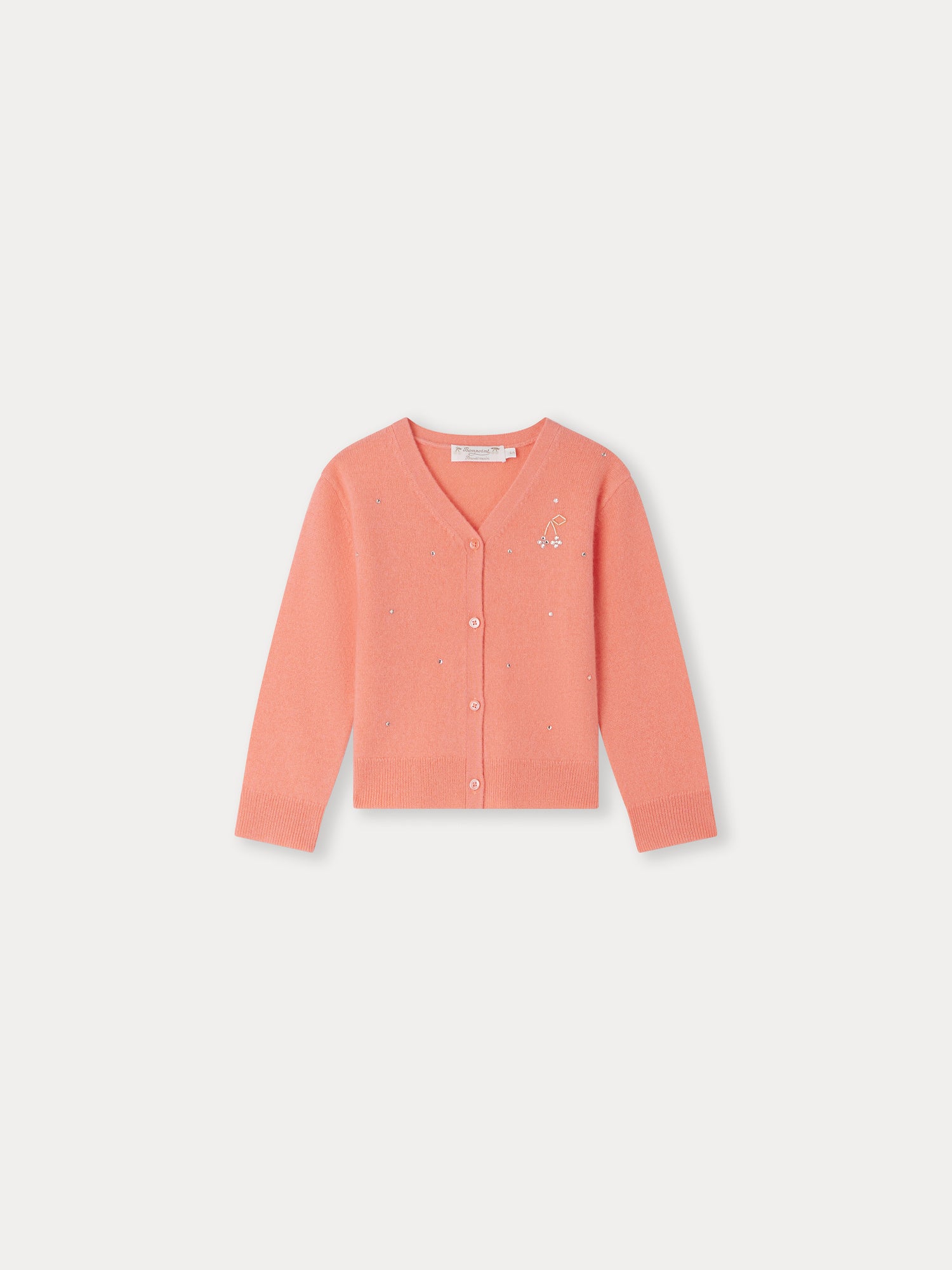 Coral on sale cashmere cardigan