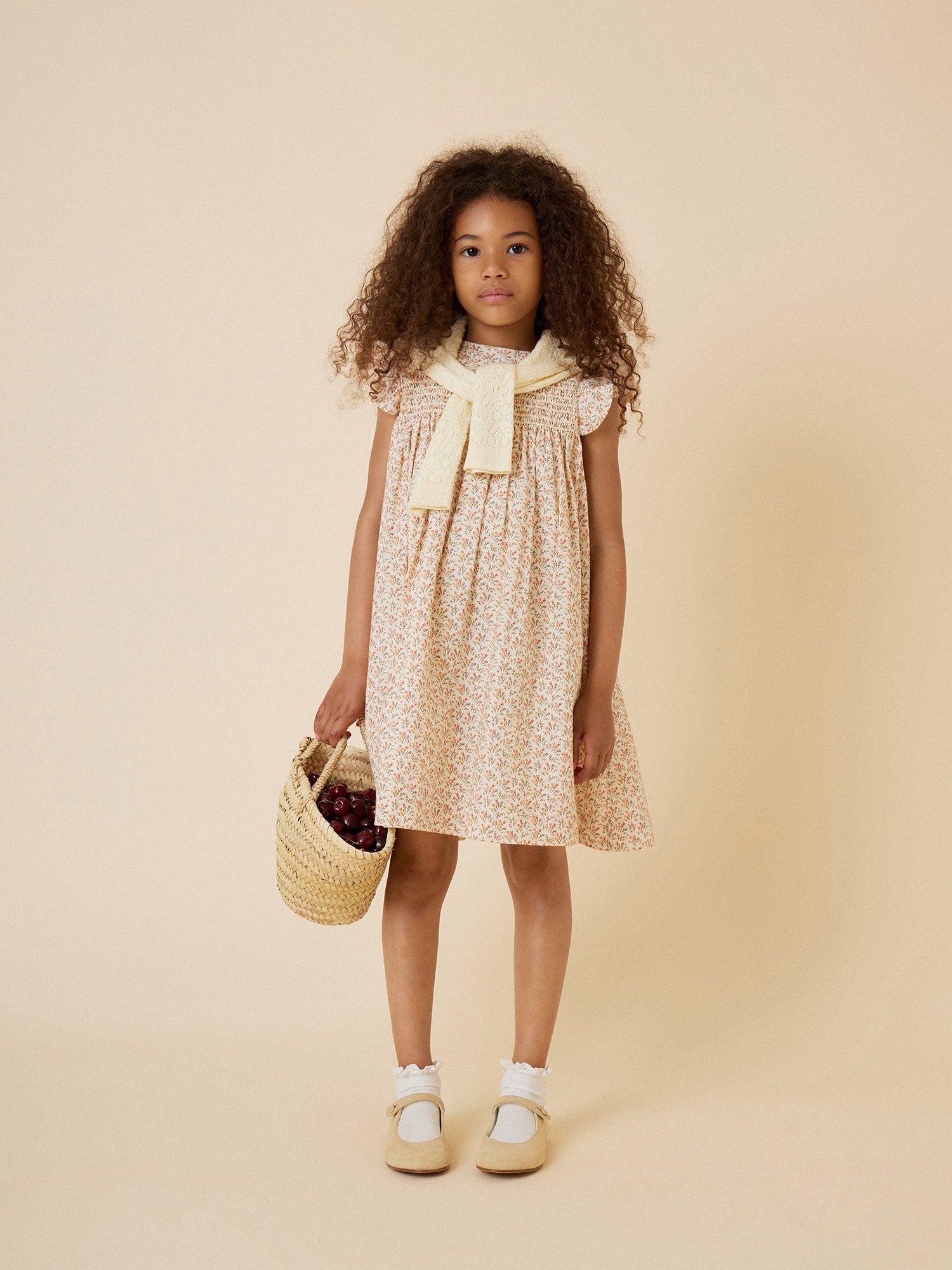 Baby girl beige dress sale