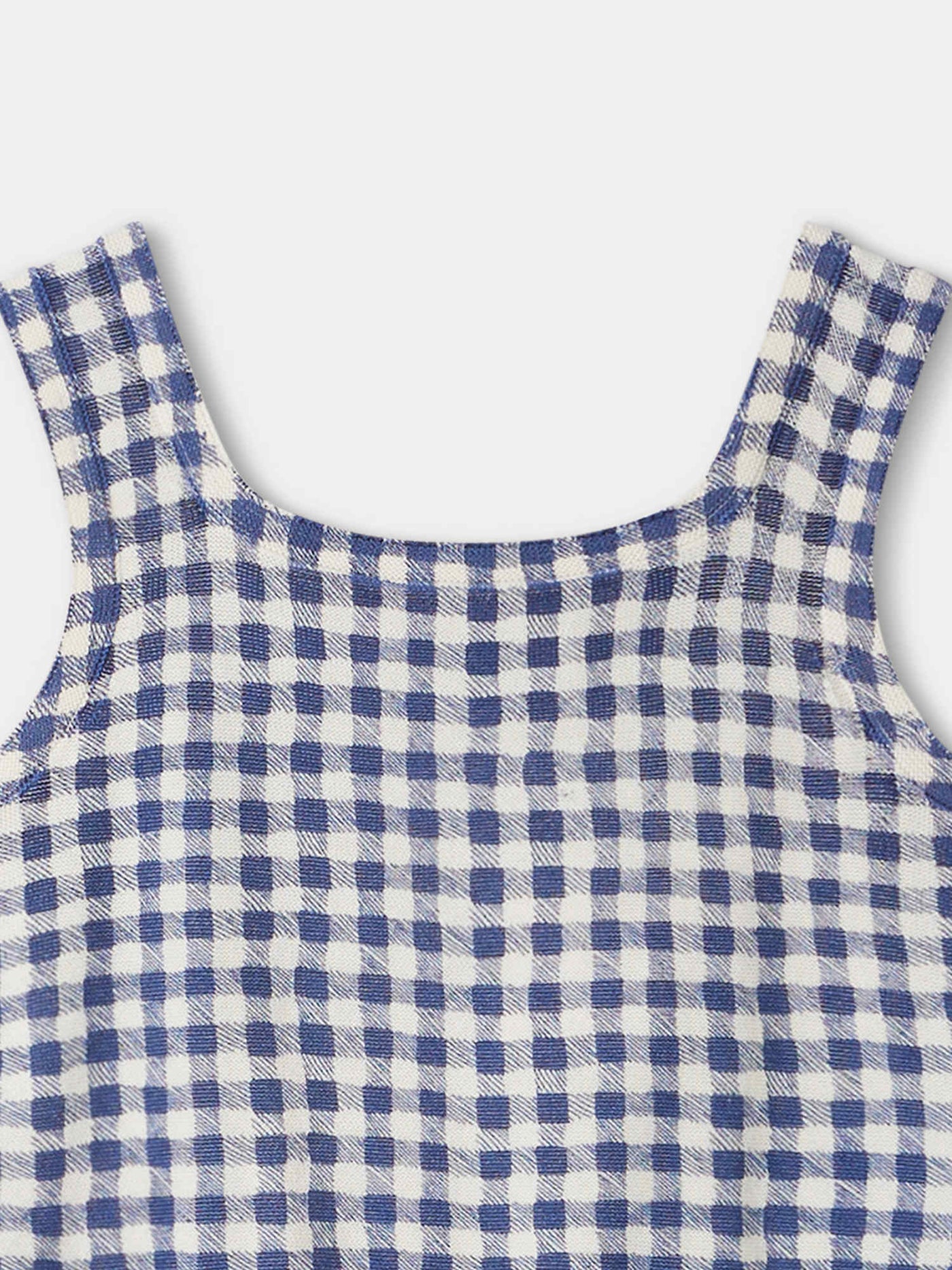 Fabelin Vest Top navy checked