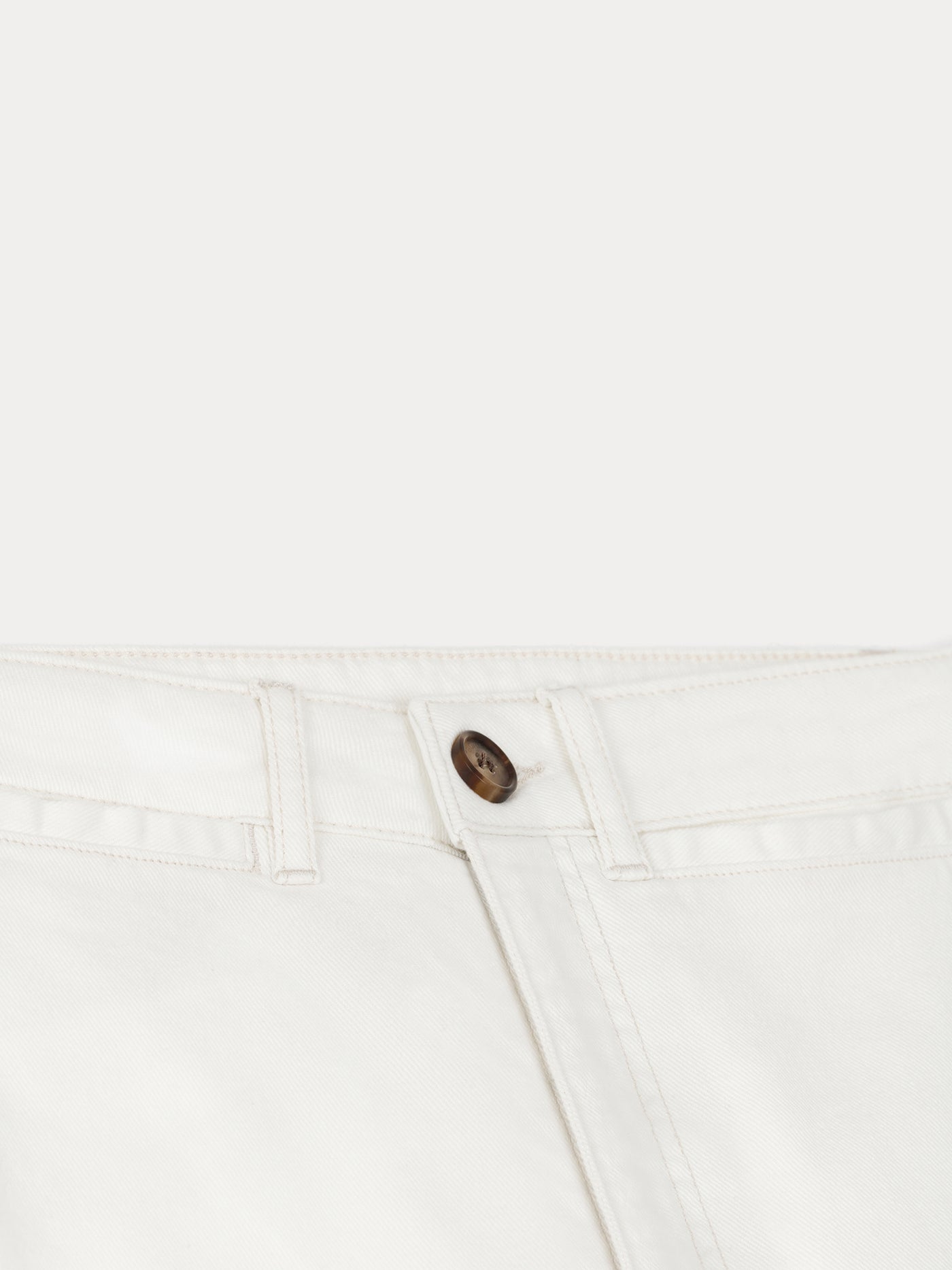 Bristol mid-rise white denim flare jeans