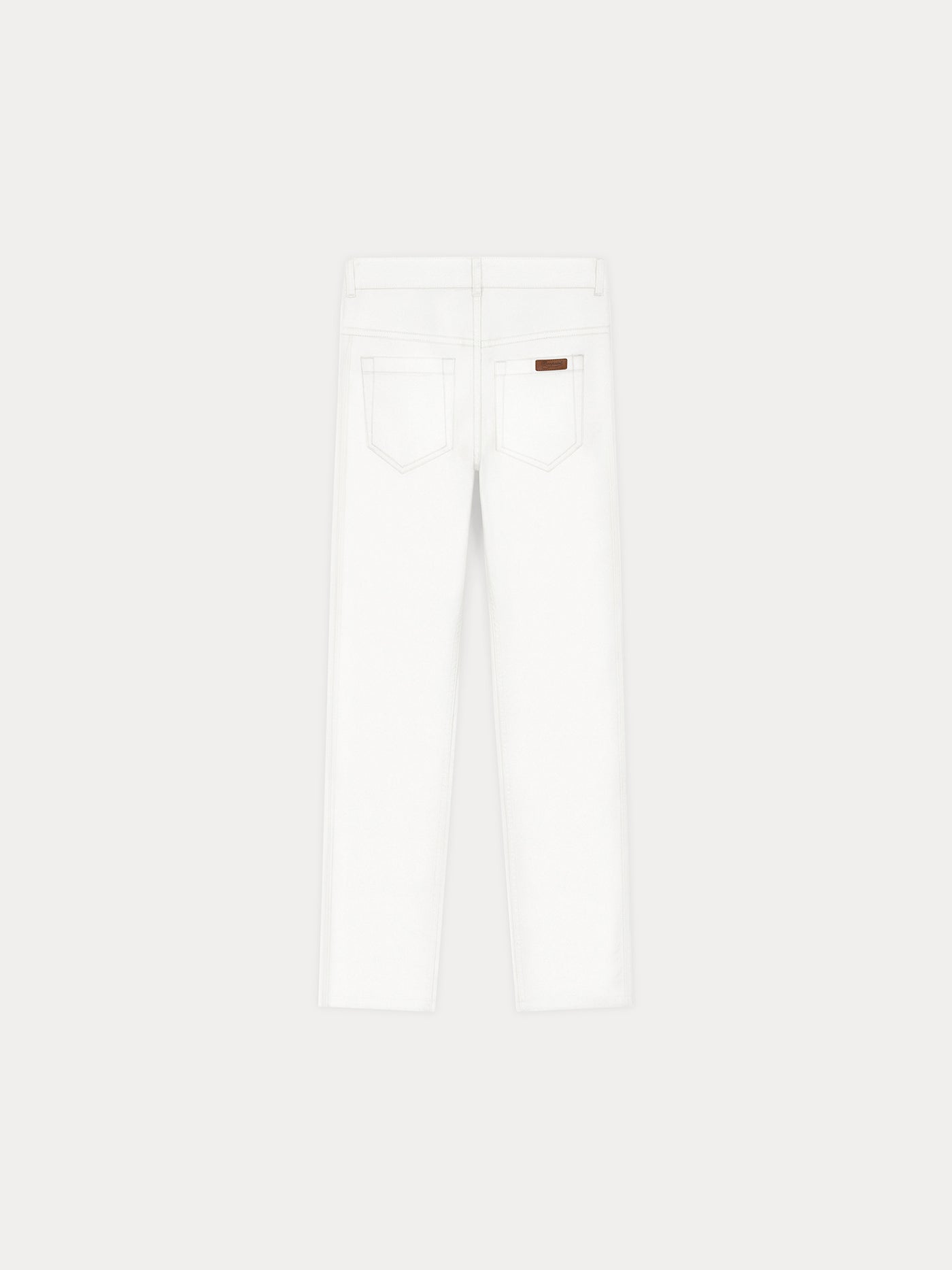 Abbesses mid-rise white-washed denim jeans with raw hems