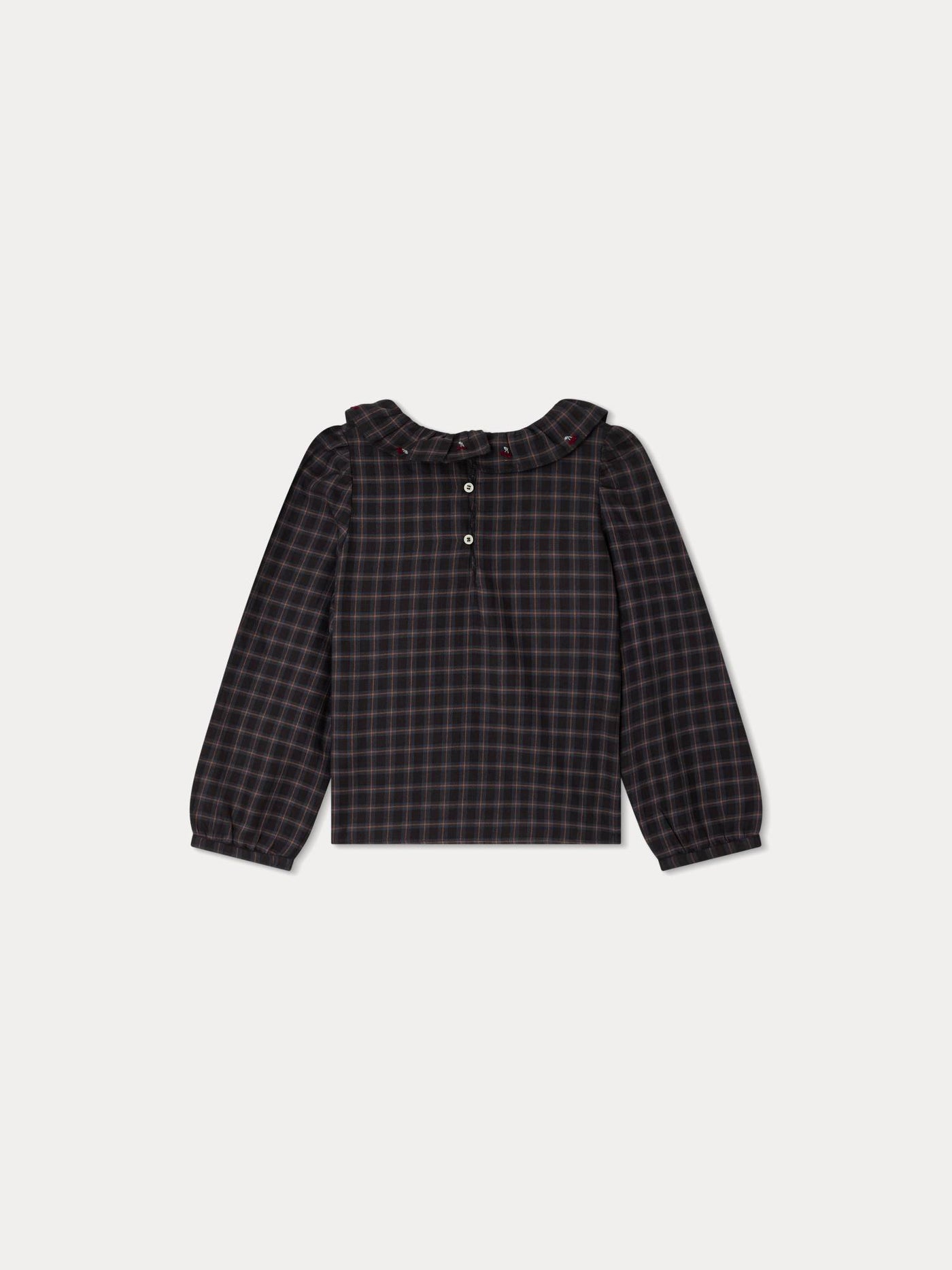Timber Embroidered blouse slate grey