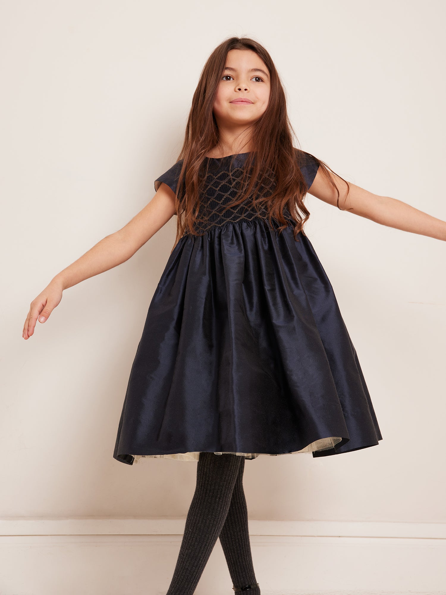 Girls brown sales dress