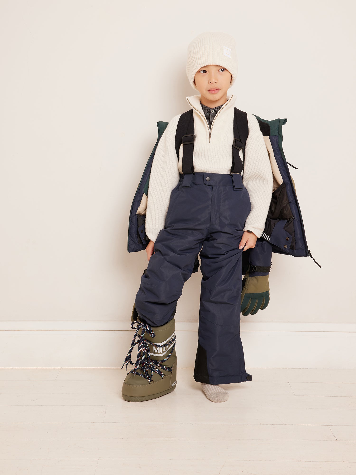 Suspender ski online pants