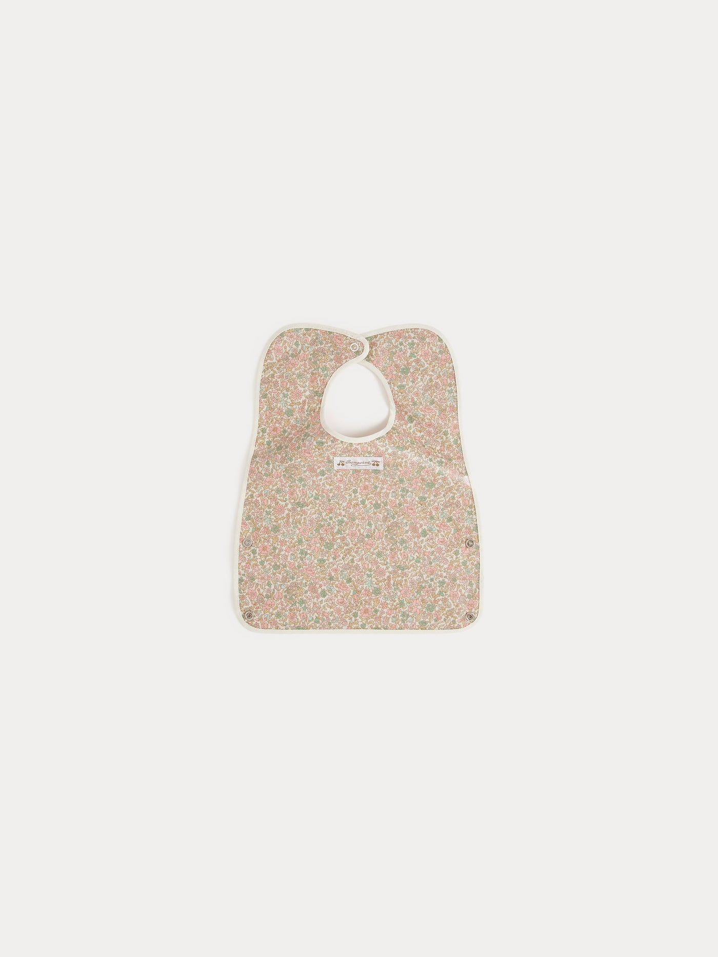 Clip Bib pink flowers