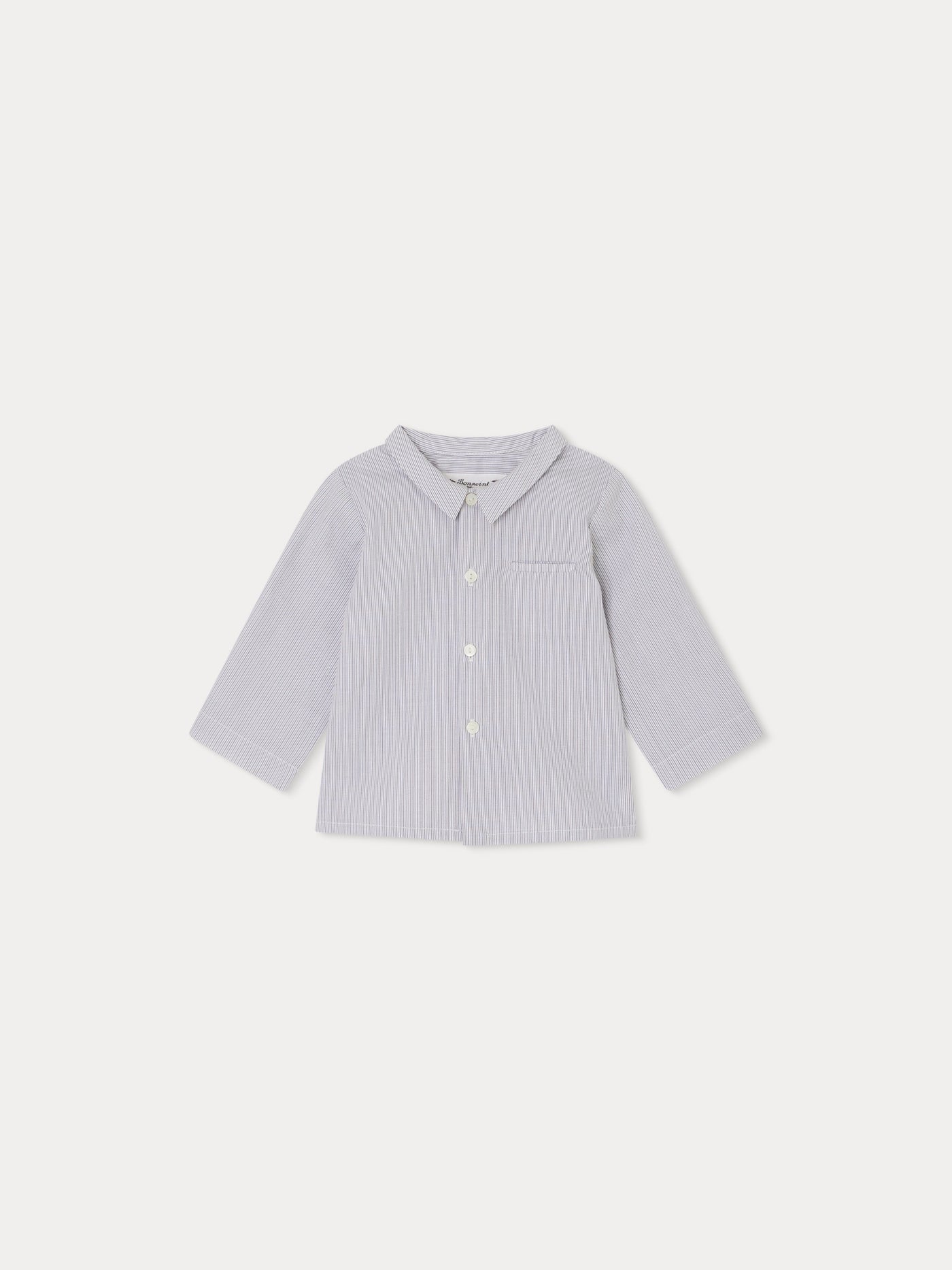 Chemise Boubou rayures gris