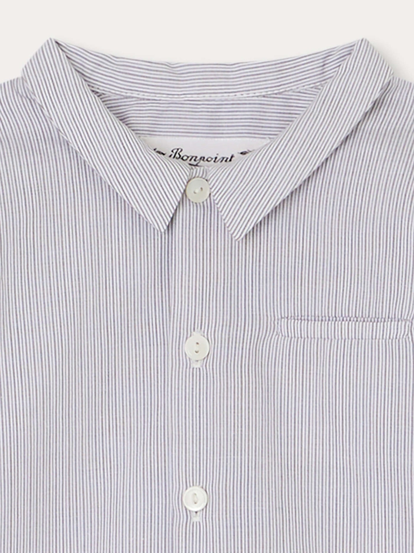 Chemise Boubou rayures gris